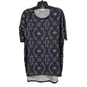 NWT Lularoe Women's Geometric Print Shirt Shirtdress Sz XXS Boho Tunic Oversize